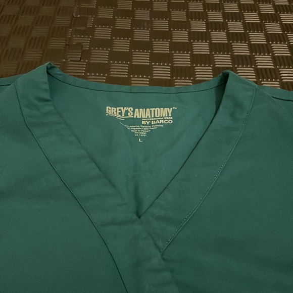 Greys anatomy by bardo scrub top size L, green - Picture 2 of 4